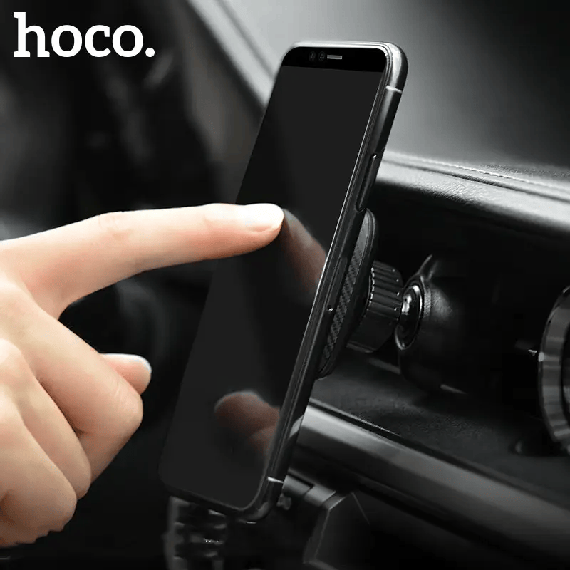 salelink.co.nz Hoco Car Holder Magnetic Air Vent Phone Holder HOCO CA23 Magnetic Car Phone Holder Air Vent PU Leather