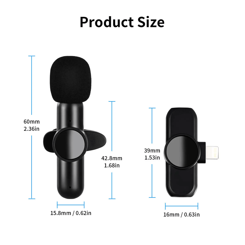 salelink.co.nz Unbranded Wireless Microphone for iPhone Wireless Microphone for iPhone | Action Outdoors NZ