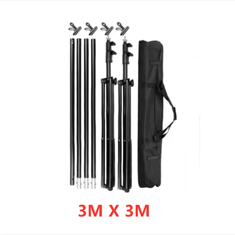 salelink.co.nz Unbranded Photography Studio Backdrop Stand 3m x 3m Heavy Duty Aluminum Backdrop Stand Kit