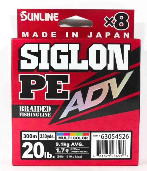 Sunline Fishing Line Sunline Siglon PE ADV Mult 1.2 300m 20Ib Sunline Siglon PE Adv Mult 1.2 300m 20 Lb