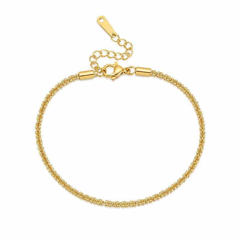 Poppy Gifts Jewellery Gold Crystal Chain Bracelet Gold Crystal Chain Bracelet
