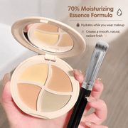 Poppy Gifts makeup Sweet Mint 4-Colour Cream Concealer Palette with Mirror Sweet Mint 4-Colour Cream Concealer Palette with Mirror