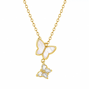 Poppy Gifts Jewellery Flutter Charm Gold Butterfly Necklace Flutter Charm Gold Butterfly Necklace