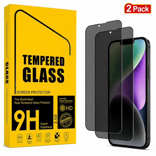 techplus IPhone 13 Privacy Tempered Glass Screen Protector 2 Pack IPhone 13 Privacy Tempered Glass Screen Protector