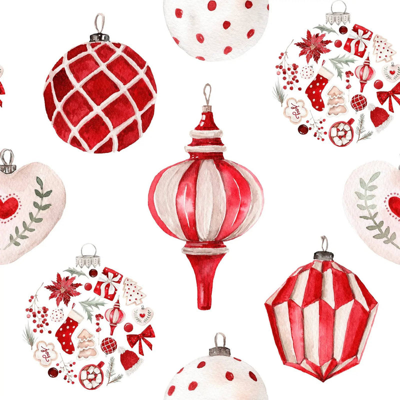 Waste Free Celebrations Fabric Gift Bags Christmas Baubles (Reusable Gift Bag Set) Christmas Baubles (Reusable Gift Bag Set)