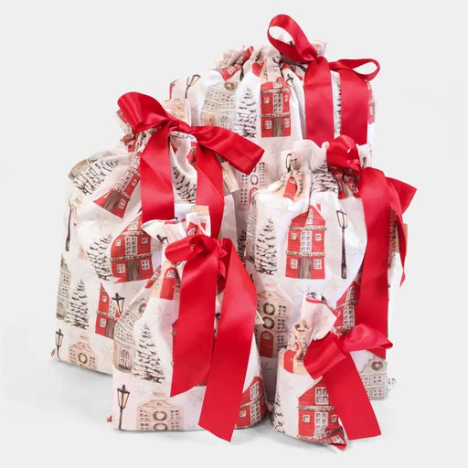 Christmas Cottages (Reusable Gift Bag Set) – view 1
