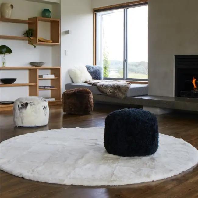 Classic Sheepskins Ottoman Ottoman