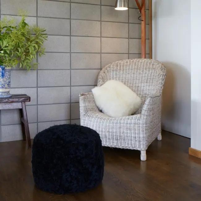 Classic Sheepskins Ottoman Ottoman