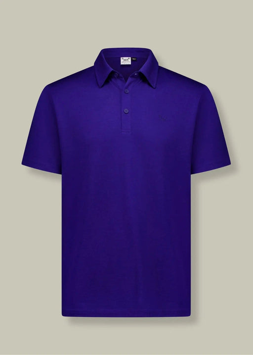 Merino 365 NZ Polos Men's Polo - 100% Merino Wool, Cobalt Mens Merino Wool Polo Shirt 200gsm NZ Made Merino 365