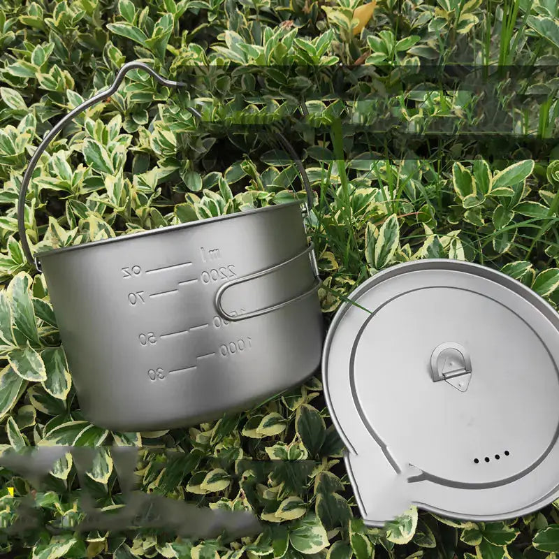 Folding Thickened Camping Pot with Two Handles – view 6