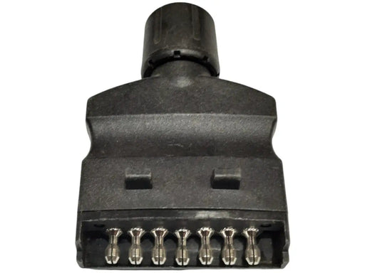 Trojan 7 Pin Flat Male Plug Screw End Premium Trailer Electrical Connector