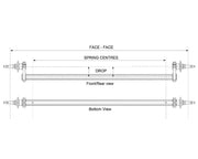 Trojan Drop Beam Axle 10 Drum 1750kg Bare Metal Lower Deck Height For Stable Leaf Spring Trailers – view 2