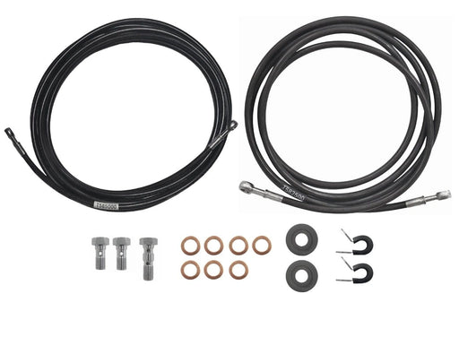 Stainless Steel Teflon Brake Hose Kit Banjo to Banjo 2.5m and 5m