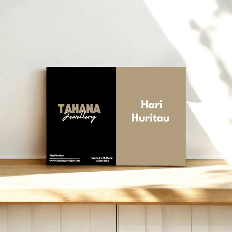 Tahana Jewellery Hari Huritau Card Hari Huritau Card