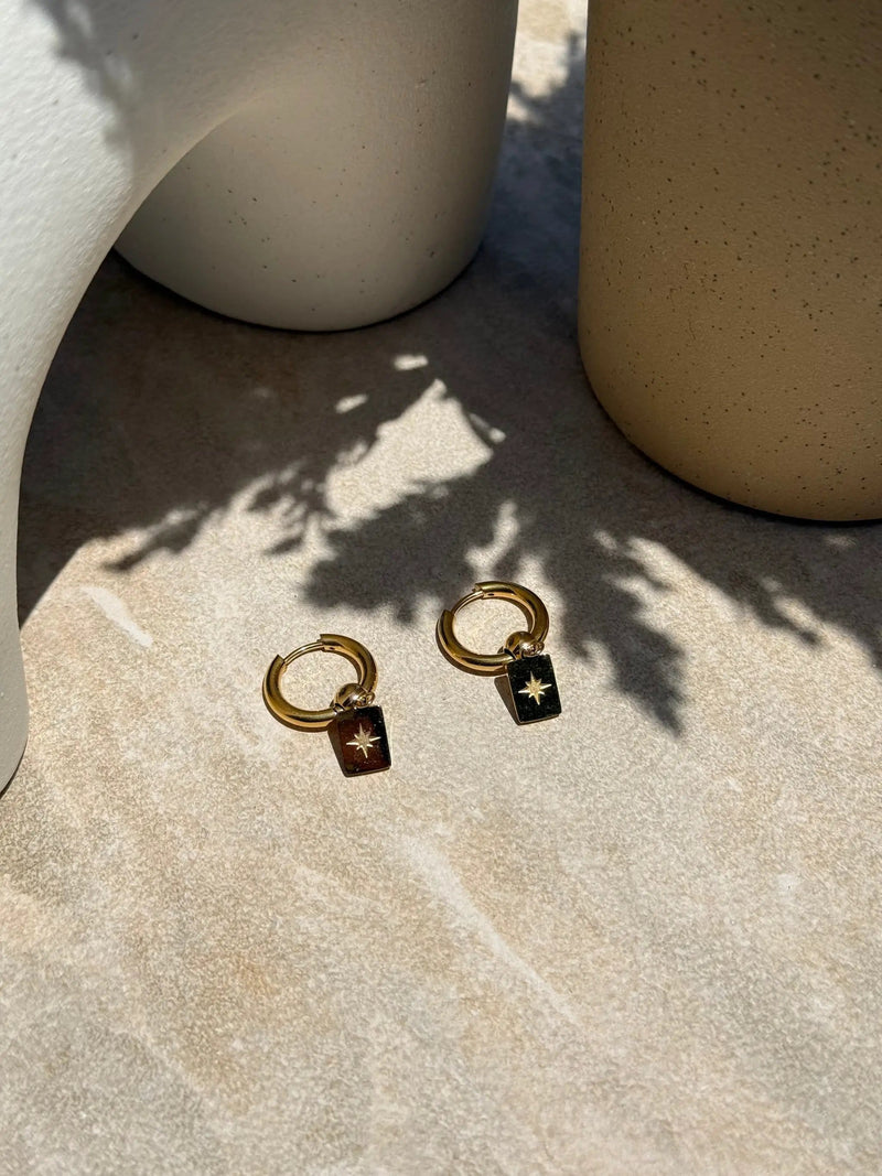 Tahana Jewellery Earrings Whetū Gold Huggies Whetū Gold Huggies