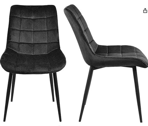 sue-e furniture Dining chairs Gavin Dining Chair Velvet Black Gavin Dining Chair Velvet Black