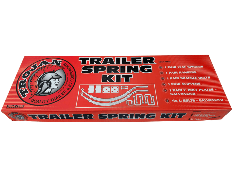Trojan Multi Leaf Spring Kit Short Series 50mm 1250kg DACROMET Coated For Single Axle Trailers – view 3