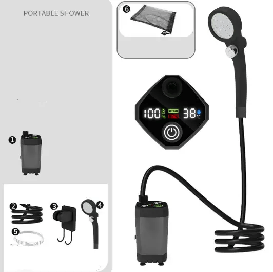 salelink.co.nz Unbranded Electric Shower Pump with Shower Head Electric Shower Pump with Shower Head | Action Outdoors NZ