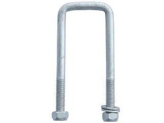 Square U-Bolt - M12 x 51 x 140mm - Grade 8.8 - Nuts Included