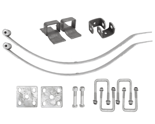 Trojan Taper Leaf Spring Kit 600kg Per Pair For Single Axle Trailers Dacromet Coated Complete Set – view 2
