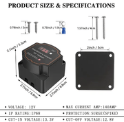 salelink.co.nz Unbranded Smart Dual Battery Isolator 12V 140A Smart Dual Battery Isolator 12V 140A | Action Outdoors NZ