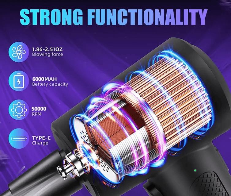 salelink.co.nz Unbranded Cordless Electric Air Duster 51000RPM Cordless Electric Air Duster 51000RPM | Action Outdoors NZ