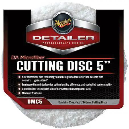 Racing Pro NZ Ltd DMC5 - Meguiar's DA 5in 125mm Microfibre Cutting Pads - 2 Pk DMC5 - Meguiar's DA 5in 125mm Microfibre Cutting Pads - 2 Pk