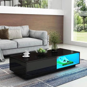 sue-e furniture Coffee tables 'Romote' Black Gloss Coffee table with RGB LED Lighting 'Romote' Black Gloss Coffee table with RGB LED Lighting