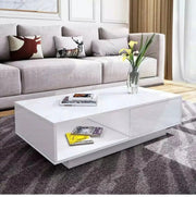 sue-e furniture Coffee tables 'Romote' White Gloss Coffee table with RGB LED Lighting 'Romote' White Gloss Coffee table with RGB LED Lighting