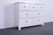sue-e furniture Low boys 'Pamela' Chest of 7 White Drawers 'Pamela' Chest of 7 White Drawers