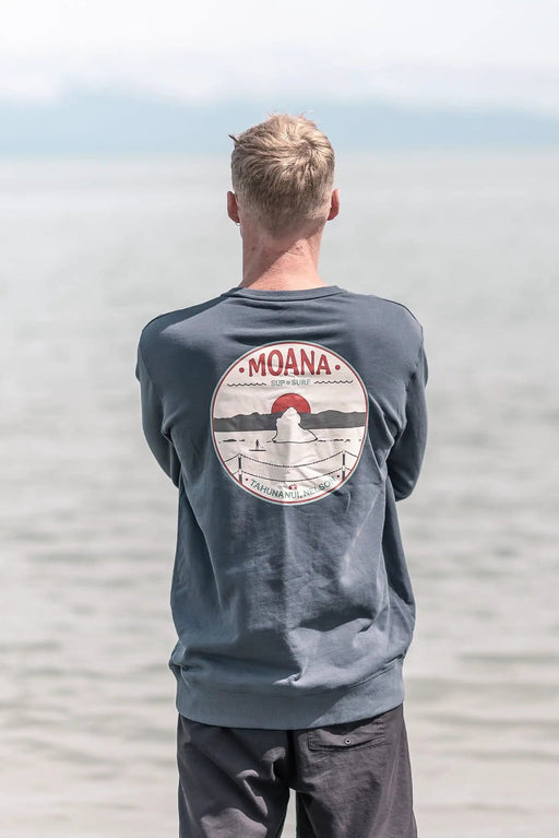 Moana SUP and Surf sweatshirt Moana Urenui Crew Sweatshirt - Mens Moana Urenui Crew Sweatshirt - Mens