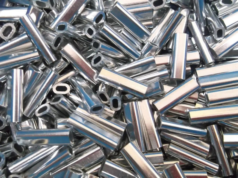 Action Outdoors Kiwi General 2mm x 100 pcs Alli Crimps Size E Alli Crimps Size E 2mm X 18mm 100 Pcs Metal