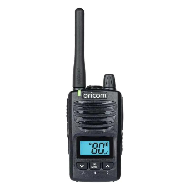 Oricom VHF Marine Radio 5 Watt IP67 Waterproof Handheld UHF CB Radio 5 Watt IP67 Waterproof Handheld UHF CB Radio