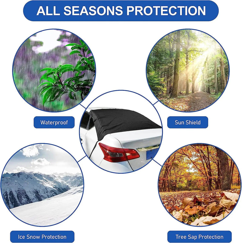 Rubber Car Rear Windshield Snow Ice Cover – view 5