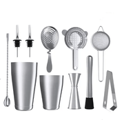 salelink.co.nz Unbranded 11PCS Cocktail Shaker Bar Set 11PCS Cocktail Shaker Bar Set | Action Outdoors NZ
