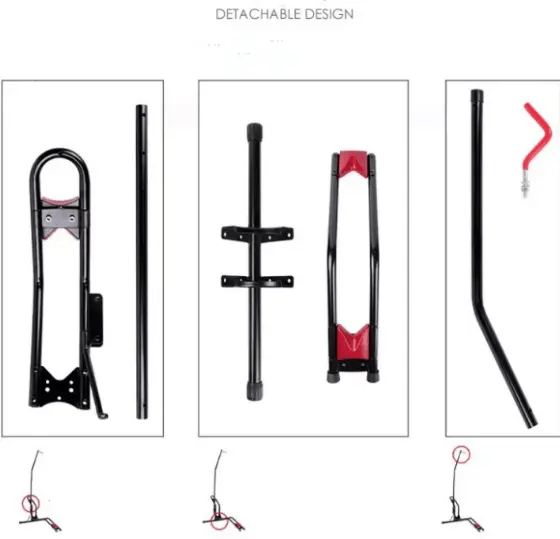 Vertical & Horizontal Bicycle Bike Floor Rack Stand Bicycle Stand – view 10