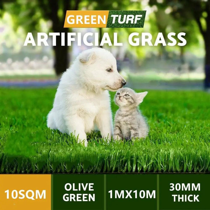 salelink.co.nz Unbranded 1x10M Artificial Grass 30MM 10M2 Artificial Grass Turf Mat 30mm 1x10m Outdoor Lawn