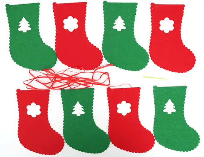 46PCS Merry Christmas Banner Decorations Bunting Sign – view 11