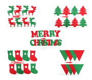 46PCS Merry Christmas Banner Decorations Bunting Sign – view 8