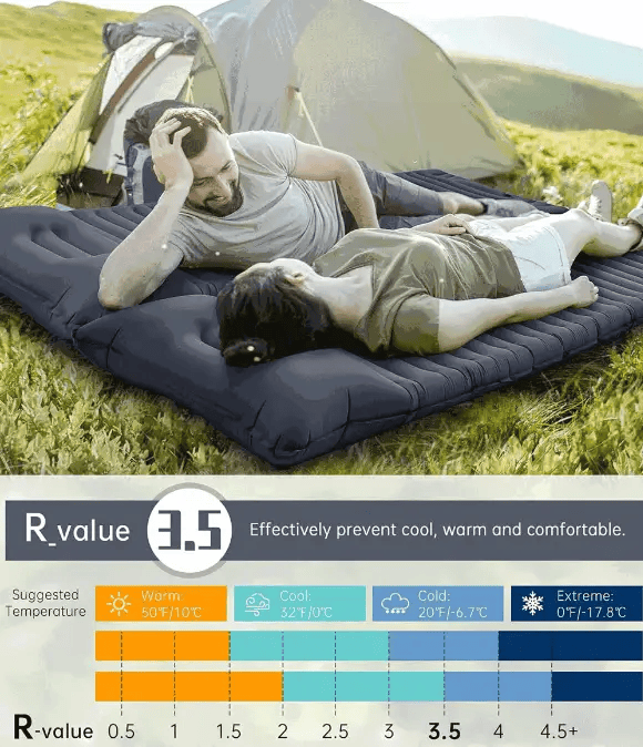 salelink.co.nz Unbranded Self-Inflating Sleeping Pad Camping Mat Self-Inflating Sleeping Pad Camping Mat | Action Outdoors NZ