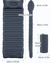 salelink.co.nz Unbranded Self-Inflating Sleeping Pad Camping Mat Self-Inflating Sleeping Pad Camping Mat | Action Outdoors NZ