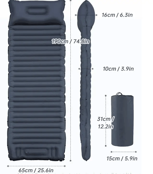 salelink.co.nz Unbranded Self-Inflating Sleeping Pad Camping Mat Self-Inflating Sleeping Pad Camping Mat | Action Outdoors NZ
