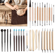30Pcs Clay Sculpting Carving Pottery Tool Set – view 3