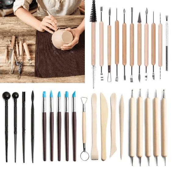 30Pcs Clay Sculpting Carving Pottery Tool Set – view 3