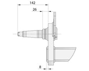 Trojan Drop Beam Axle Multi Hub 3000KG Galvanised Heavy-Duty Trailer Axle for Leaf-Spring Trailers – view 3