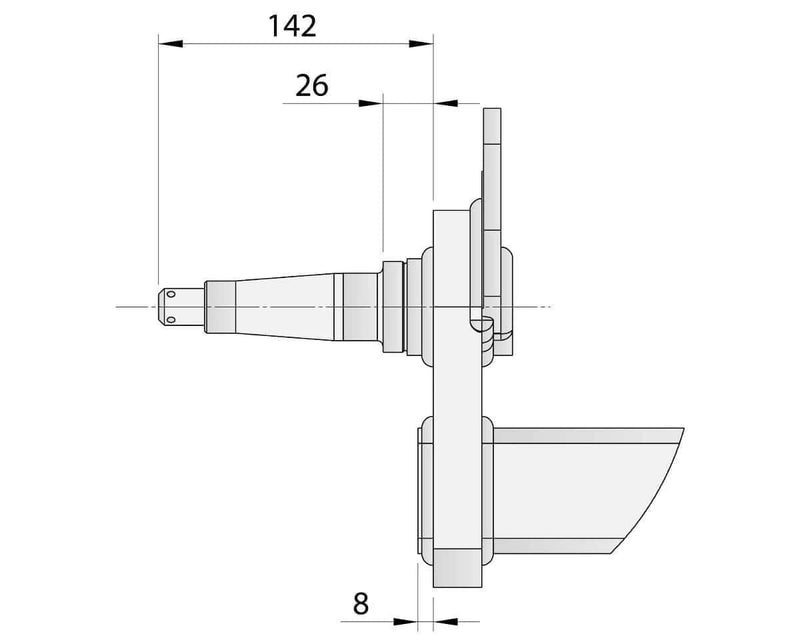 Trojan Drop Beam Axle Multi Hub 3000KG Galvanised Heavy-Duty Trailer Axle for Leaf-Spring Trailers – view 3
