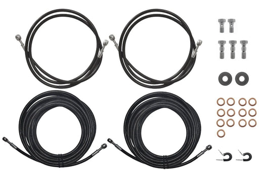 Trojan Stainless Steel Teflon Brake Hose Kit Banjo to Banjo 2x1.5m and 2x6m – view 1