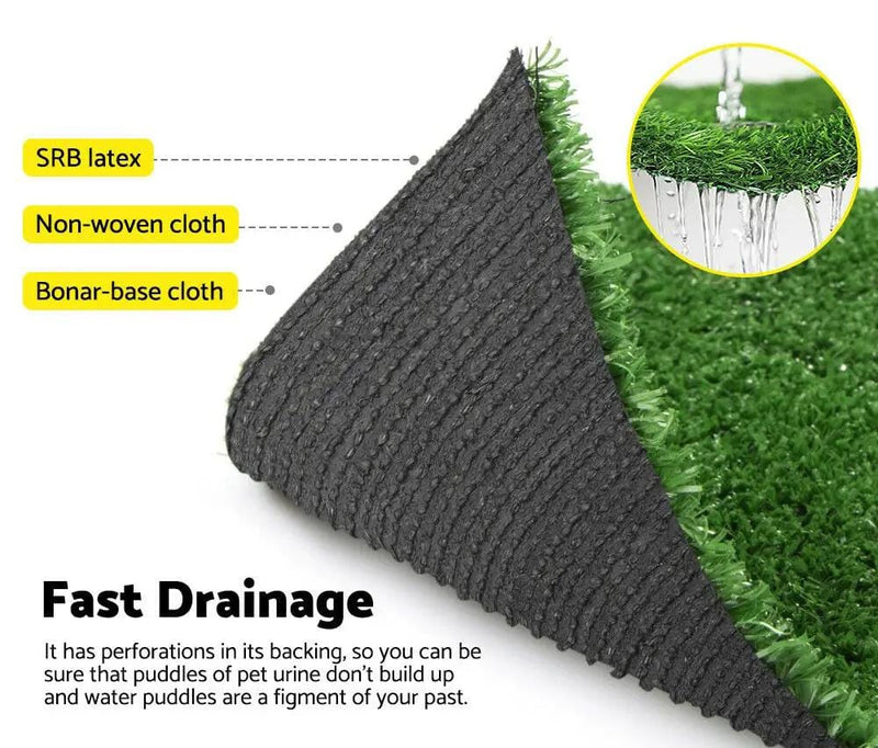 Two Pieces 2X5M Artificial Grass 17MM 20M2 – view 3