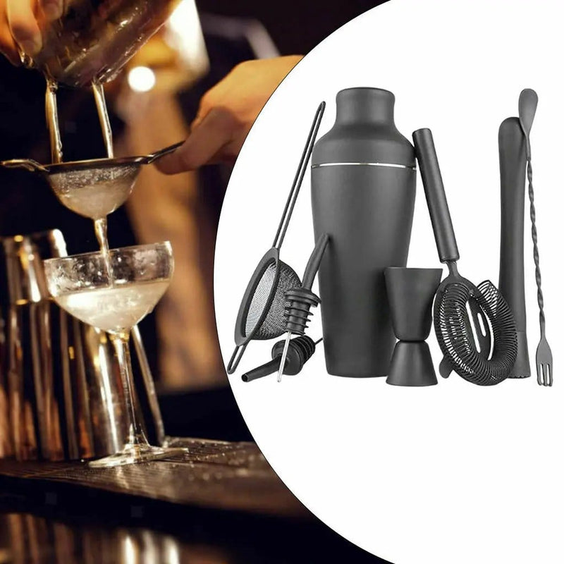 8 Piece Stainless Steel Cocktail Shaker Set With Bar Tools – view 9