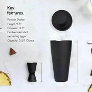 8 Piece Stainless Steel Cocktail Shaker Set With Bar Tools – view 6
